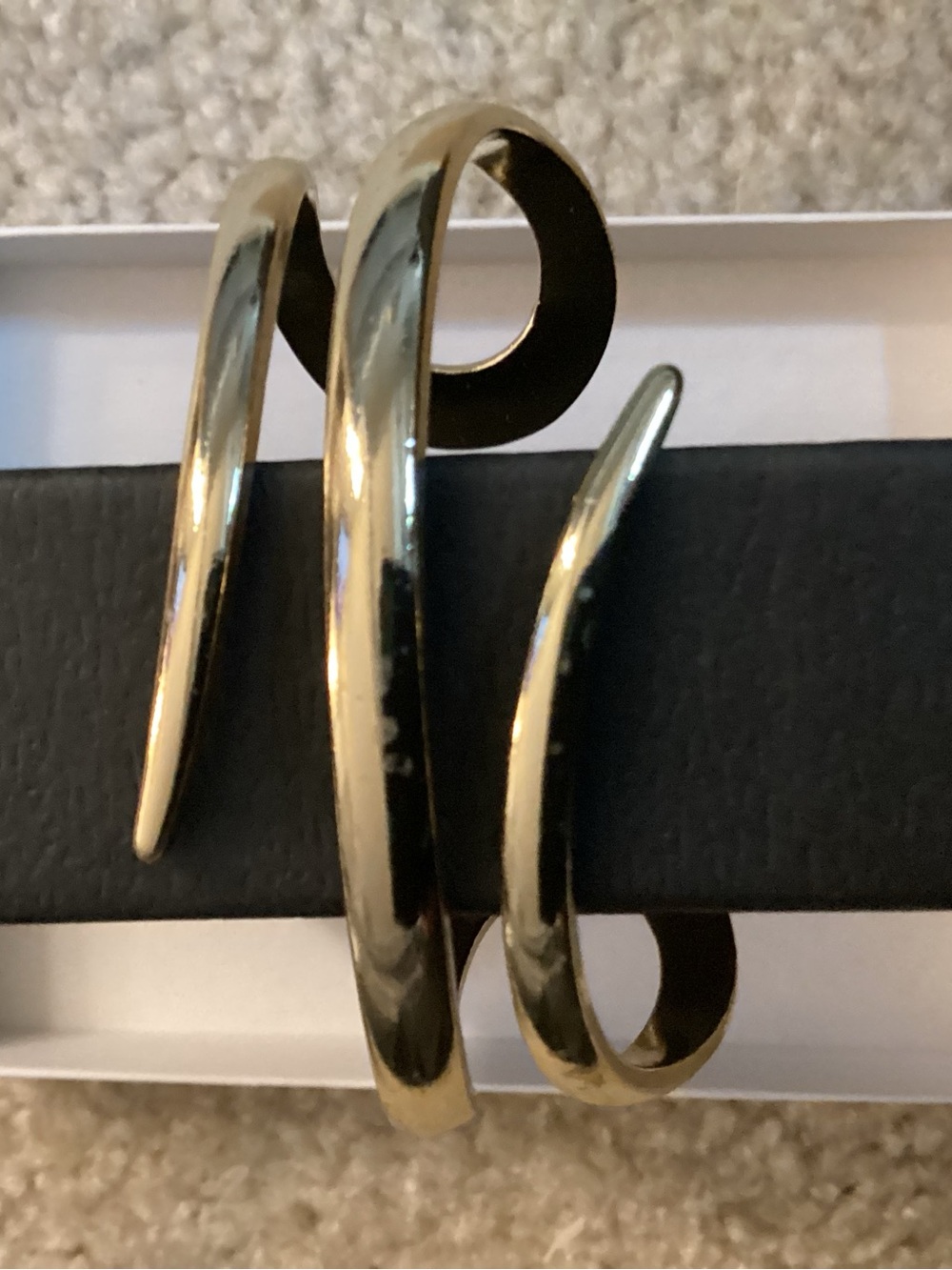 Gold Twist Open Cuff Bracelet - Women's Jewelry
